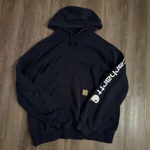 Carhartt Men's Navy Hoodie